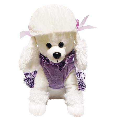 perro french poodle de peluche